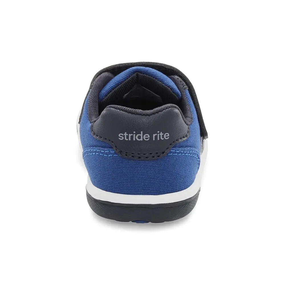 NWT Stride Rite Boy's SR Thompson Sneaker, Blue, 9.5 Toddler
